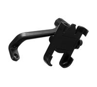 KOMBIUDA 1pc Adjustable Aluminum Alloy Phone Stand for Safe Riding Durable Mobile Storage Holder for Cars Bikes and More Black