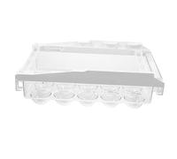 KOMBIUDA 1pc Drawer Egg Rack Pan Automatic Rolling Egg Tray Freezer Dash Egg Cooker Dispenser Egg Container for Refrigerator Eggs Refrigerator Egg Drawers Stackable Fridge Drawer Egg Abs