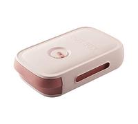 KOMBIUDA 1pc Refrigerator Organizer Case with Lid Drawer Type Freezer Container Space-saving Design Fresh-keeping Mark for Kitchen Storage and Daily Use