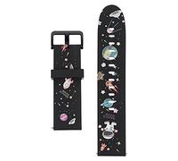 KOMBIUDA 1pc Replacement Watch Strap for Space Print Comfortable Fashionable Design for Sports Daily Wear