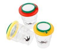 KOMBIUDA 1set Insect Viewer Magnifying Container Transparent Insect Observing Jar for Educational Bug Collector Box for Classroom and Nature Exploration 3pcs
