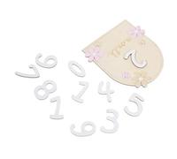KOMBIUDA 1set Monthly Sign Wooden Cards for Newborn Growth Double-Sided Photo Props for Showers Capture Special Moments