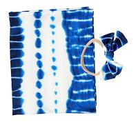 KOMBIUDA 1set Receiving Blanket and Headband Soft Swaddle for Newborns Adorable Tie-dye Design for Girls Versatile Use for Wrapping and Nursing