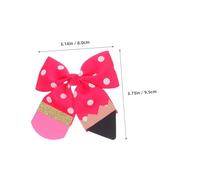 KOMBIUDA 2 Pairs Large Bowknot Hair Bows for Alligator Clips Secure Non-crease Hair Barrettes for Teens Back to School and Special Occasions