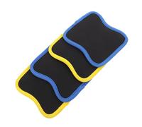 KOMBIUDA 2 Pairs Non Slip Gym Grips with Detachable Neoprene Cushion Pads Sweat Wicking Hand Protectors for Pull Up Bars Dumbbells Gymnastic Rings Durable Workout Grip Pads for Home and
