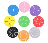 KOMBIUDA 2 Sets Fraction Learning Trays Educational Resources for Students Teaching Aid for Classroom Use Easy to Read Fraction Circles Random Color