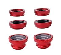 KOMBIUDA 2 Sets Phone Camera Lens Kit Wide Angle Macro Fish Eye Lenses with Clamp for Stunning Travel Landscape Pet Photography Compatible with Smartphones