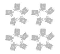 KOMBIUDA 20Pcs Adjustable Heavy Duty Metal Shelf Clips Bracket Support for Wood and Metal Shelves Suitable for Kitchen Freezer and Storage Units