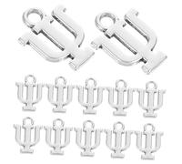 KOMBIUDA 20pcs Alloy Psi Symbol Pendants for Jewelry Making Durable Psychology Charm DIY Accessories for Necklaces Bracelets Creative Letter Charms for Expressing Individuality