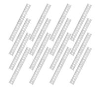 KOMBIUDA 20pcs Heavy Duty Aluminum Din Rails Long Wide Top Hat Slotted Rail for Secure Circuit Breaker Mounting Quick Installation for Industrial and Commercial Electrical Panels