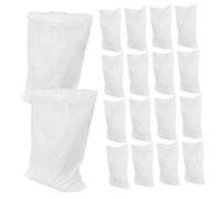 KOMBIUDA 20pcs Heavy Duty Woven Flood Barrier Sandbags Flood Protection Bags with High Capacity for Sand Storage and Hurricane Defense