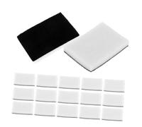 KOMBIUDA 20pcs Mini Ink Blending Sponge Pads White Rectangle Replacement Foam Refills for DIY Scrapbooking Painting Craft Art with Precise Ink Control and Smooth Color Transition