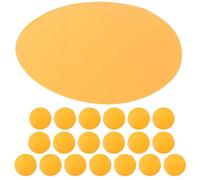 KOMBIUDA 20pcs Orange round Lighting Filter Sheets for Photo Studio Strobe and Lamp Pet Material Color Filter Kit Warm Light Circle for Offices and Relaxation Ambiance Creation