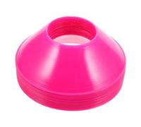 KOMBIUDA 20pcs Pink Agility Training Cones Small Plastic Soccer Discs for Football Basketball and Skating Drills Enhance Speed Coordination and Activities