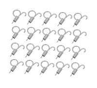 KOMBIUDA 20pcs Rabbit Cage Door Hooks Multi Purpose Spring Clips for Pet Cages Secure Hanging Fixing Hooks for Rabbits Parrots Quails and Small Animal Enclosures