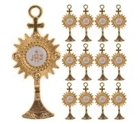 KOMBIUDA 20pcs Religious Party Decorations Bible Ornaments Church Holy-light Decors for Christian Festival Cake and Cupcake Toppers