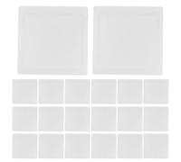 KOMBIUDA 20PCS Screwless Wall Switch Plate, White Plastic 86 Type Switch Box Cover, Snap Buckle Wall Electrical Outlet Cover for Modern Home Use