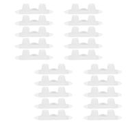 KOMBIUDA 20pcs Self-Adhesive Pipe Clamp Brackets for 13-16mm Gas and Water Pipes, Plastic Drainage Hose Clips, Non-Punching Fixing Buckles for Home and Industrial Use