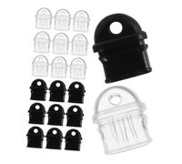 KOMBIUDA 20pcs Usb c Dust Plugs Charging Port Caps for Phone Protection Durable Covers Transparent and Black Compatible with Devices