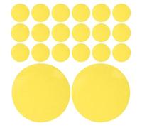 KOMBIUDA 20pcs Yellow Adhesive Light Filters for Home Decor and Bedroom, round 2.6 Inch Pet Light Diffuser Film with Uniform Lighting and Versatile Application for Ambiance Creation