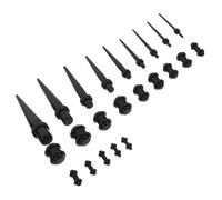 KOMBIUDA 23pcs Ear Stretching Taper Expanders Plugs Kit Durable Acrylic Ear Gauges for Easy and Comfortable Piercing Includes Multiple From
