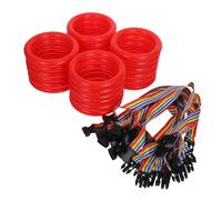 KOMBIUDA 24 Sets Rings Safety Walking Rope for Lightweight Anti-Loss Wrist Link Leash Quick-Fasten Soft Wristband for Preschool Group Activities and Outdoor Training