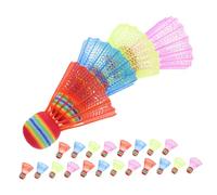 KOMBIUDA 24pcs Colorful Badminton Birdies for Sports Shuttlecocks Oversized Design for Coordination Durable Foam Plastic Construction Promotes Fun