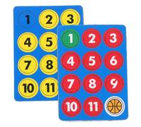 KOMBIUDA 24pcs Small Magnetic Basketball Board for Coaching Strategy Compact Portable Magnets for Accurate Player Placement Basketball Board Accessories for Go Training and Tactical