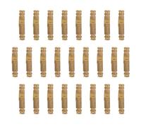 KOMBIUDA 25pcs Brass Barrel Hinges 4x20mm Concealed Round Cylinder Hinges for Jewelry Boxes Wooden Cabinets Hidden Door Hardware for Craft and Keepsake Boxes