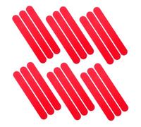 KOMBIUDA 25pcs Red Plastic Tongue Depressor Sticks Professional Stirring Tools for Clinics and Crafts Reusable Lab and Epoxy Mixing Spatulas Safe Smooth Edges