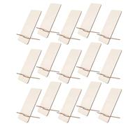 KOMBIUDA 25pcs Unfinished Solid Wood Phone Stand Portable Cell Phone and Tablet Holder Bracket for Desk Blank Wood for Handcrafts Creative Friendship and Party Decoration