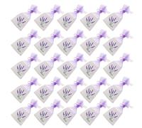 KOMBIUDA 28pcs Lavender Sachet Bags Small Linen Scented Mesh Drawstring Pouches for Jewelry Spices Wardrobes Travel Organza Cotton Linen Bags