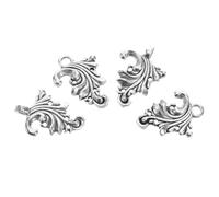 KOMBIUDA 2pairs Cheongsam Button Shawl Clasp Alloy Fastener for Mother Dress Cloak Cape Sweater Holder Closure Clip