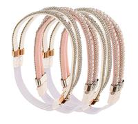 KOMBIUDA 2pairs Fall Heel Straps for Women High Heel Protector for Shoes Fashion Ankle Straps Glitter Band Accessory