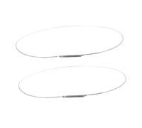 KOMBIUDA 2pc Washing Machine Door Seal Retaining Ring 34cm Stainless Steel Spring Clamp Washer Door Bellow Patch for Multiple Washers Silver