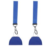 KOMBIUDA 2pcs 3 Inch Sports Party Decorations Cowbells with Convenient Handle and Wrist Strap for Football Game Cow Bell Cheering at Crowded Gatherings and Sports Events