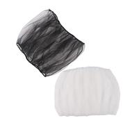 KOMBIUDA 2PCS Adjustable Bird Cage Covers Soft Mesh Seed Guard Net Skirts for Parrot Parakeet Macaw Cages Fit Breathable Protector