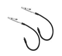 KOMBIUDA 2pcs Adjustable Metal Wire Alligator Clips with Stainless Steel and Plastic Multi-use Clamps for Repair Station and Workshop Holding Circuit Boards