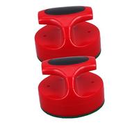 KOMBIUDA 2pcs Air Hockey Pushers with Lint Cloth for Smooth Quiet Gameplay Precision Engineered Hockey Paddles Replacement for Tabletop Game Parties