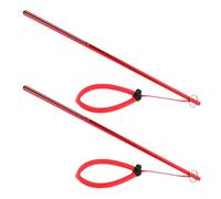 KOMBIUDA 2pcs Aluminum Alloy Diving Sticks with Lanyard Lightweight Corrosion-resistant Scuba Pointer Rods with Depth Markings for Underwater Exploration and Safety