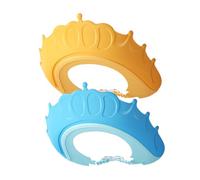 KOMBIUDA 2pcs Baby Adjustable Shampoo Bath Caps with Eye and Ear Protection, Pp Material, Soft and Comfortable, Suitable for Hair Washing and Bathing, Adjustable Design for Toddlers
