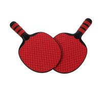 KOMBIUDA 2pcs Beginner Table Tennis Paddles Set Rubber Surface, Red Ping Pong Rackets for Training and Family Recreation, Suitable for Indoor and Outdoor Use