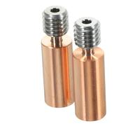 KOMBIUDA 2pcs Bi-metal Heatbreak Throat Tube for Printer Smooth Style High Thermal Insulation Replacement Parts for Extruder Printing Supplies