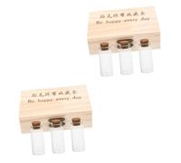 KOMBIUDA 2pcs Box Umbilical Cord Storage Bottle Fetal Hair Collection Box Keepsake for Newborn