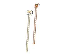 KOMBIUDA 2pcs Boy Girl Height Measuring Sticker Adhesive Growth Chart Cartoon Animals for Nursery Bedroom Kindergarten Decor Fun Boy Girl Room Wallpaper for Growth Tracking