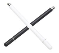 KOMBIUDA 2pcs Capacitive Stylus Pens for Touch Screens Smooth Writing Drawing Tools for Smartphones and Tablets White Black Lightweight Design
