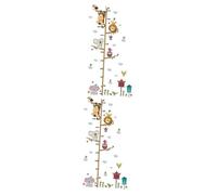 KOMBIUDA 2pcs Cartoon Zoo Animals Height Measure Wall Stickers Home Decor Chart Ruler Decoration for Boys and Girls Rooms Decals Wall Art