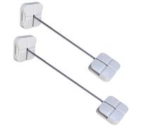 KOMBIUDA 2pcs Child Safety Cupboard Lock for Cabinets and Fridge, Abs Steel, Easy to Use, Household Child Proofing