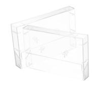 KOMBIUDA 2pcs Clear Cassette Tape Storage Box Protective Case for Blank Audio Tapes Space-saving Plastic Holder for Music and Voice Recordings Moisture Resistant Design