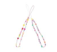KOMBIUDA 2pcs Colorful Phone Lanyard with Unique Beaded Charms Decorative Wrist Straps for Mobile Phones Id Cards Cameras with Flower Butterfly Beads